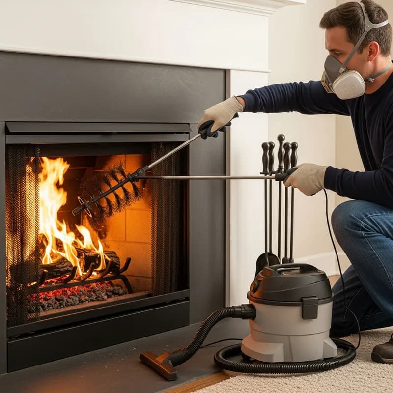 Ramonage d'insert de cheminée : Méthode et précautions