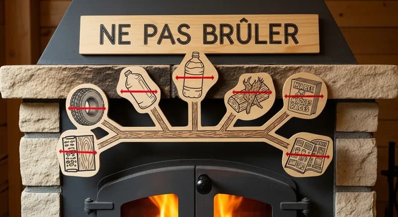 Ne jamais brûler dans sa cheminée : Liste complète