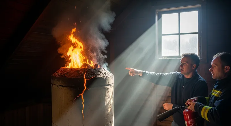 Chemin&eacute;e obstru&eacute;e, risque d'incendie