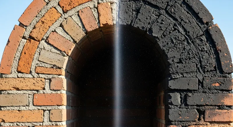 Chemin&eacute;e coup&eacute;e propre/sale