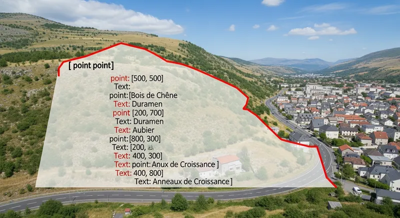 B&ucirc;che de ch&ecirc;ne, cernes rapproch&eacute;s