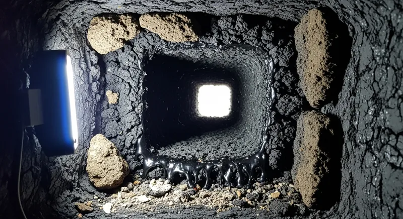 Chemin&eacute;e encrass&eacute;e par la suie