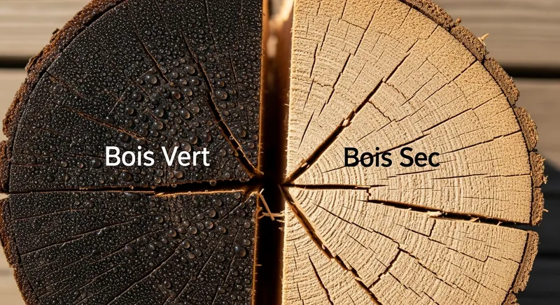 Bois vert vs bois sec
