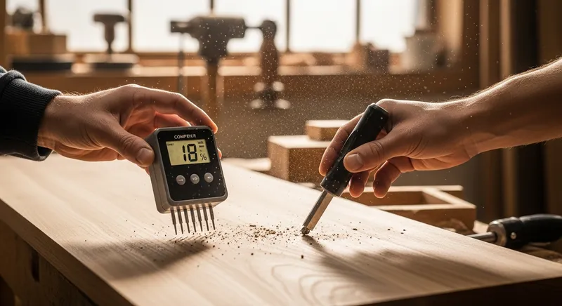 Humidité bois Hygromètre à pointes sur bois