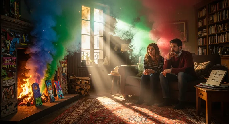 Fum&eacute;e toxique chemin&eacute;e