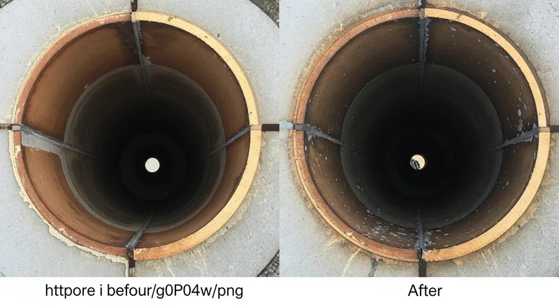 Coupe chemin&eacute;e : avant/apr&egrave;s ramonage