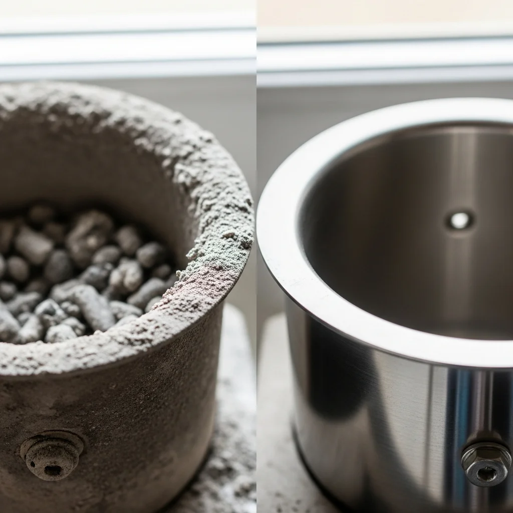 Creuset poêle : sale vs propre