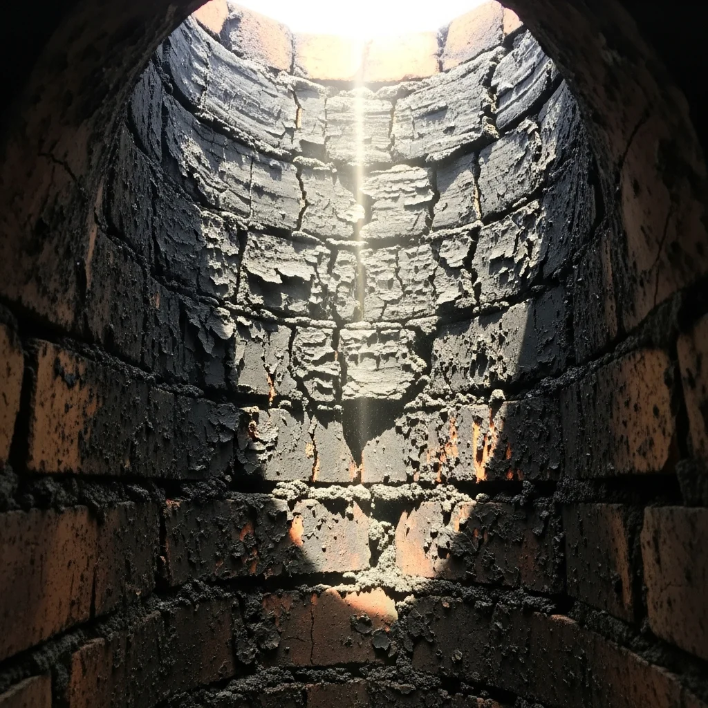 Conduit de cheminée obstrué par la créosote