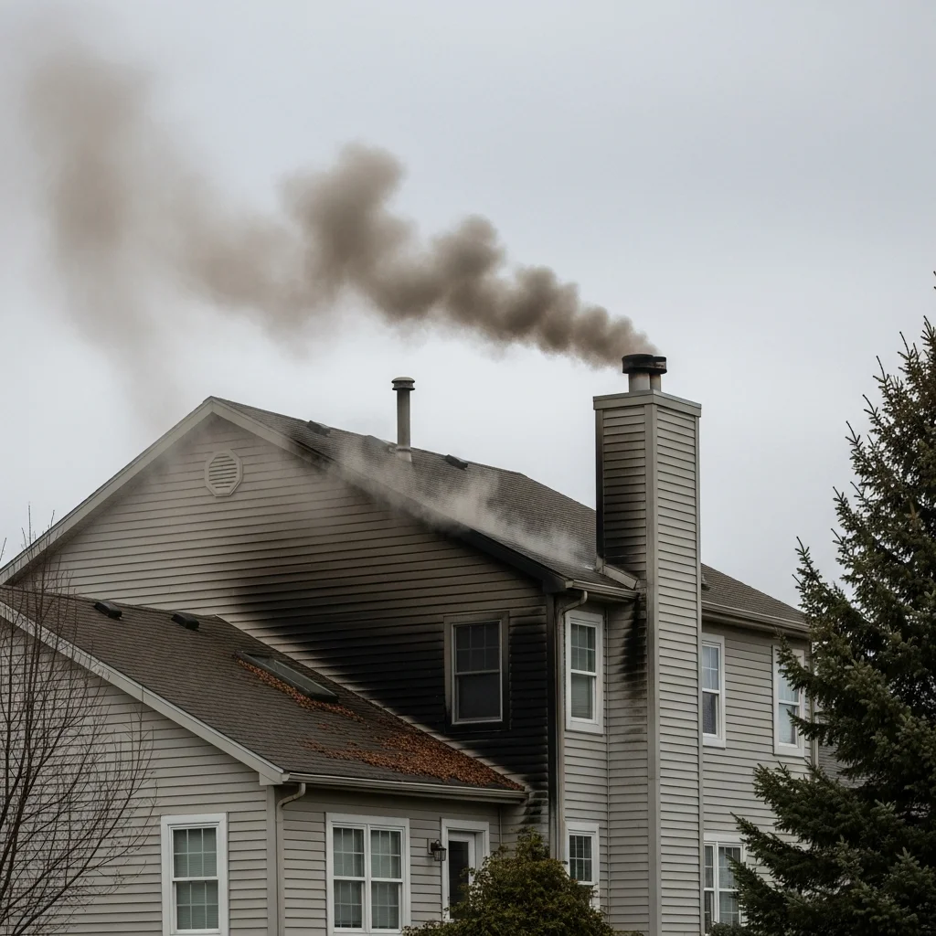 Cheminée trop courte refoule fumée